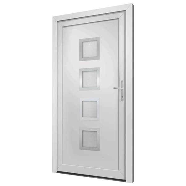 Ytterdörr vit 98x208 cm PVC