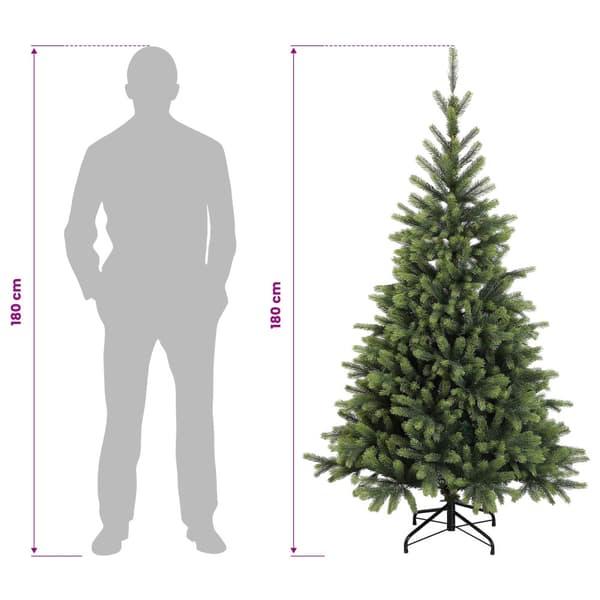 Plast Hingad Julgran 180 cm 300 LED-lampor Varmvit
