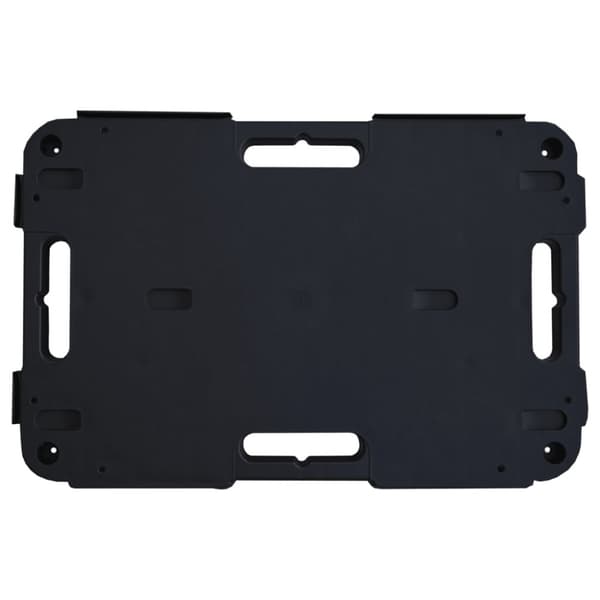 Transportvagnar 3 st svart 58x38x12 cm polypropen