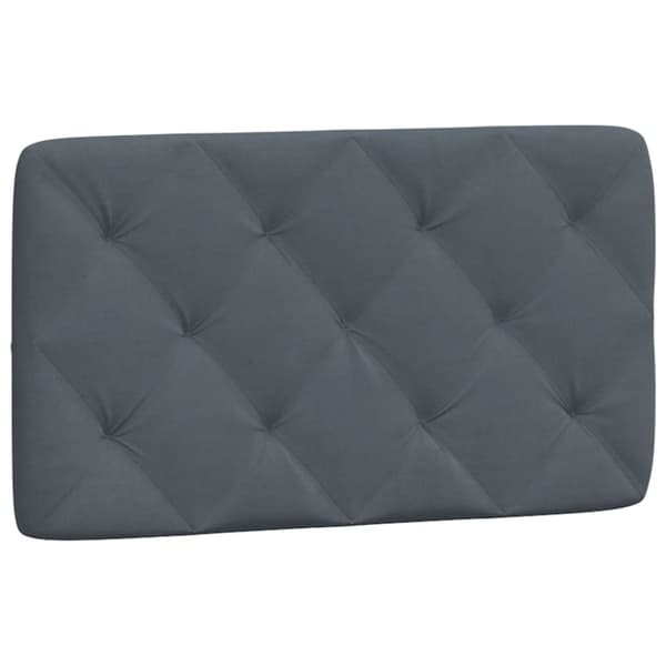 Bed Frame with LED without Mattress Dark Grey 90x200 cm Velvet
