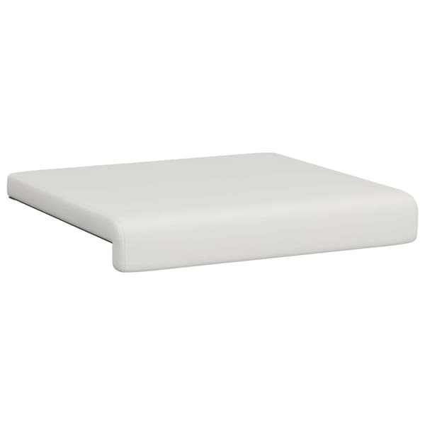 Bänk kudde 4 st Konstläder Vit Djup 35 cm