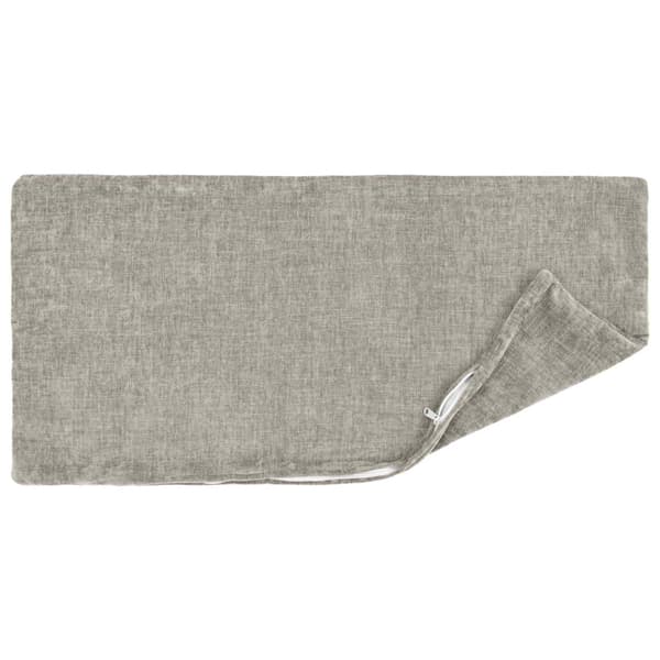 Kuddöverdrag 6 st HEERLEN Ljusgrå 30 x 50 cm Chenilletyg