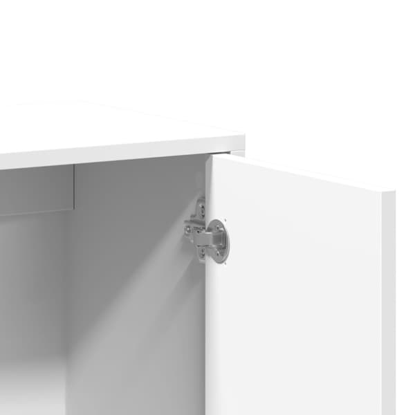 Skänk vit 60x31x70 cm konstruerat trä