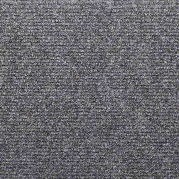 Trappmattor självhäftande 20 st 65x21x4 cm ljusgrå rektangulär kant