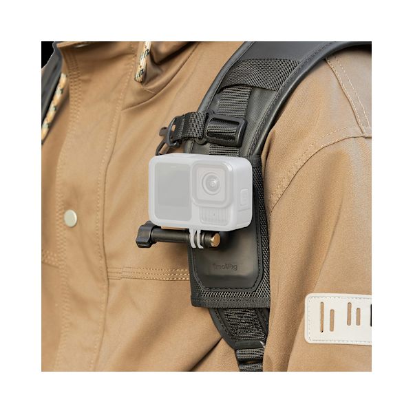 SmallRig 5721 Hook and Loop Backpack Strap Mount for Action Cameras
