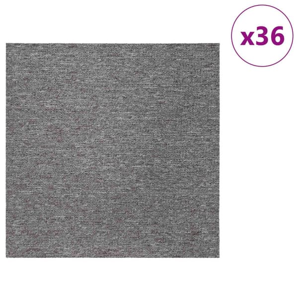 Mattan platta Brun 50 x 50 cm 36 pcs PP och Bitumen