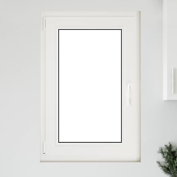 Källarfönster RISOR Vit 60 x 100 cm PVC och glas