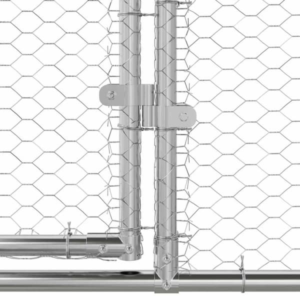 Hönshus 3 pcs Silver 600 x 200 x 200 cm Galvaniserat Stål