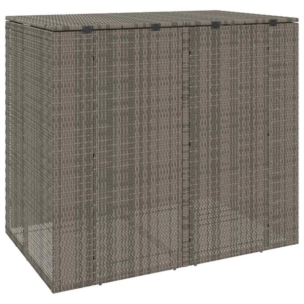 Avfallshink Box 2 pcs Grå 130 x 80 x 115 cm polyeten