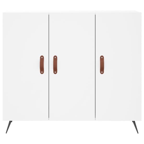 Skänk vit 90x34x80 cm konstruerat trä