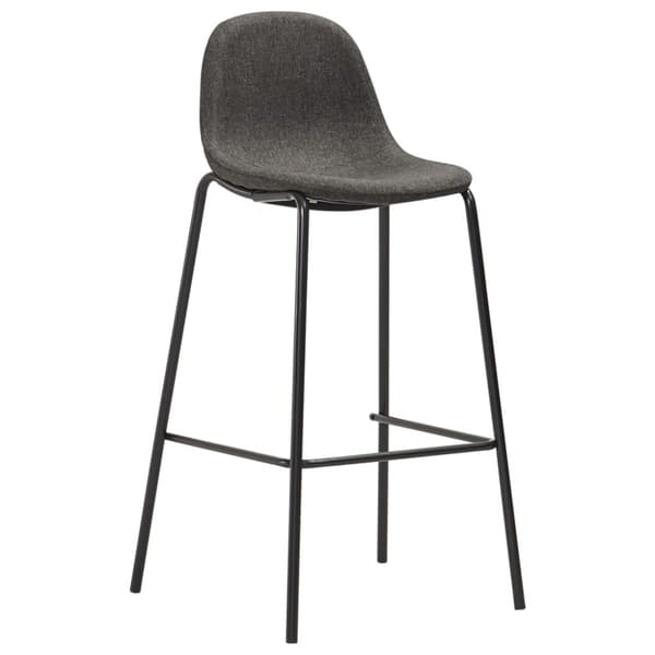 Bargrupp 3 delar tyg mörkgrå