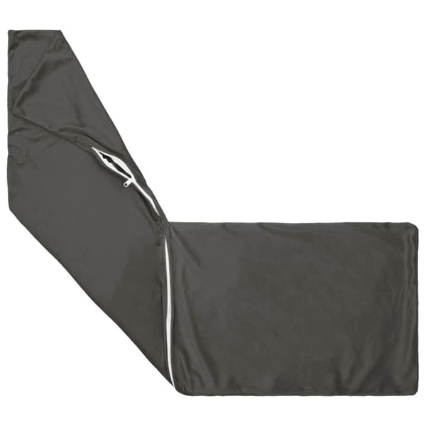 Kudde med kudde HEERLEN Mörkgrå 40 x 145 cm Sammet