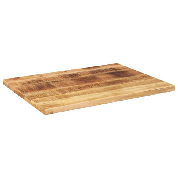 Bordsskiva 90x50x2,5 cm rektangulär massivt grovt mangoträ