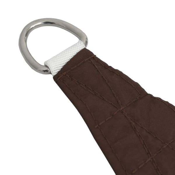 Solsegel oxfordtyg trapets 2/4x3 m brun