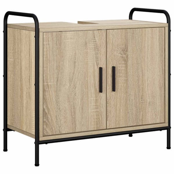 Badrumsskåp Sonoma-ek 65,5 x 34 x 61 cm Konstruerat trä
