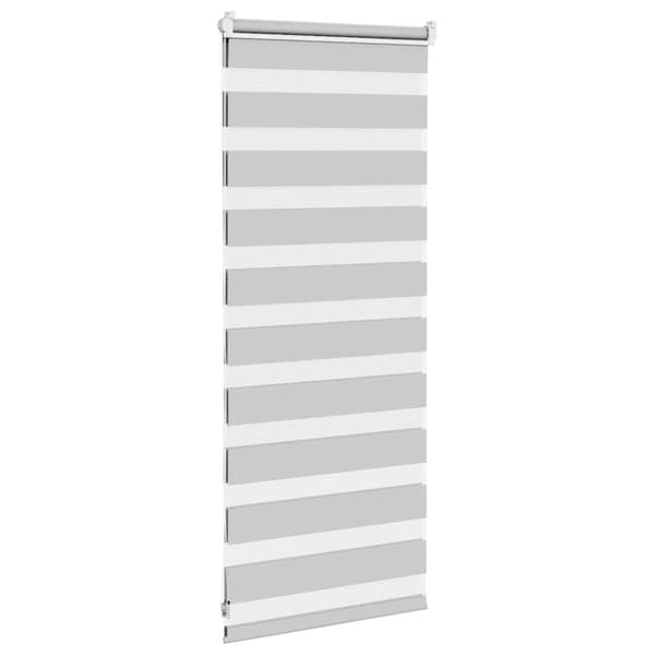 Rullgardin zebra ljusgrå 65x100 cm tyg bredd 60,9 cm polyester