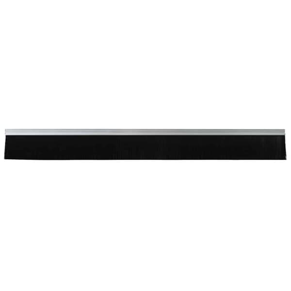 Självhäftande dörrborstlist 12 pcs Silver 100 cm