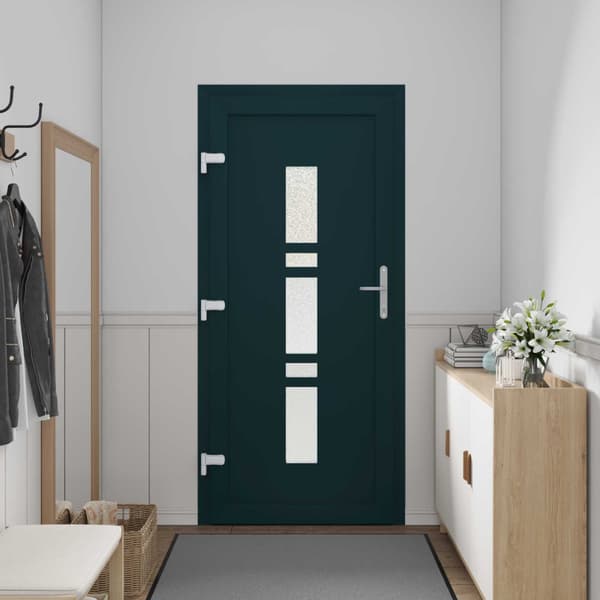Framdörr 98 x 200 cm PVC Antracit