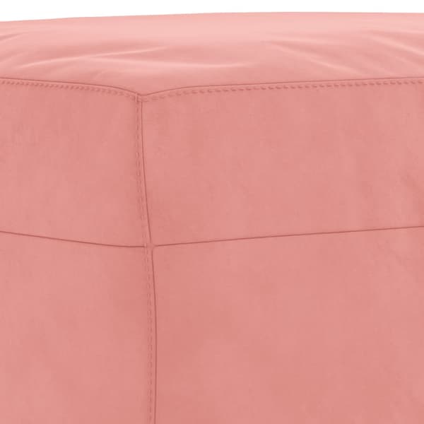 Fotpall Rosa 70x55x41 cm sammet