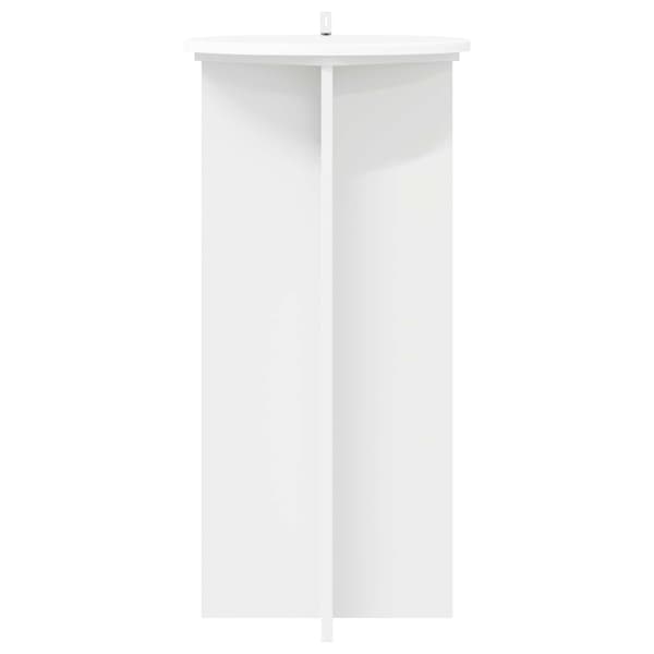Växtställ 2 pcs Vit Ø40 x 80 cm Konstruerat trä