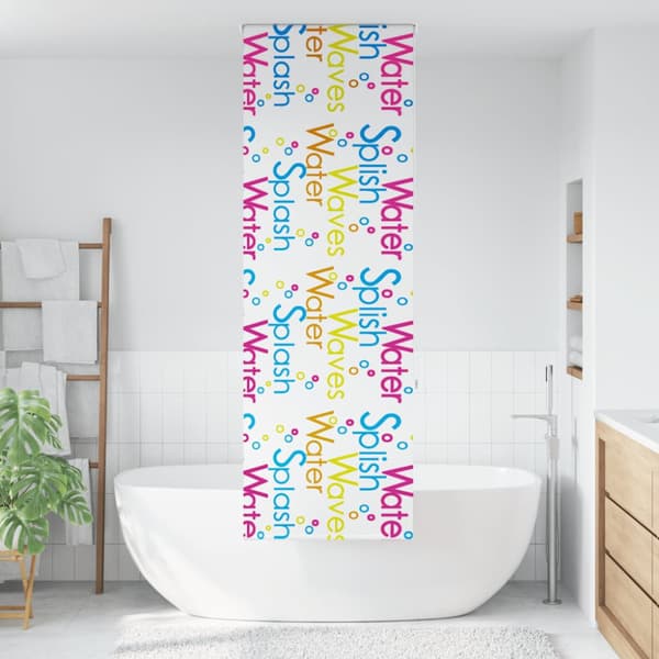 Rullgardin för dusch 70x240 cm tyg bredd 66 cm
