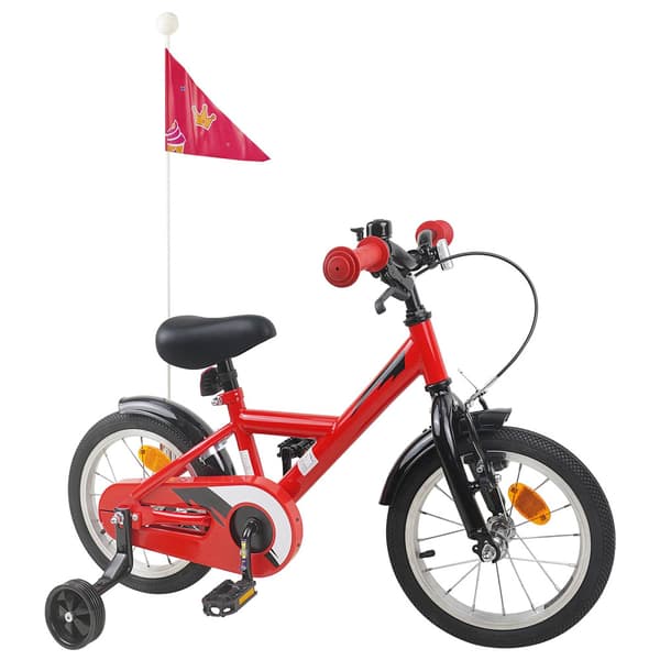 Barncykel 12 Tum för 2-4 åringar Röd