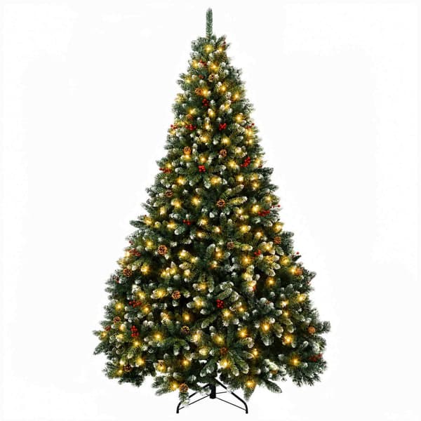 Plast Hingad Julgran 270 cm 300 LED-lampor Varmvit
