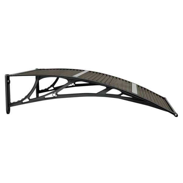 Dörrtak svart 100x75 cm polykarbonat