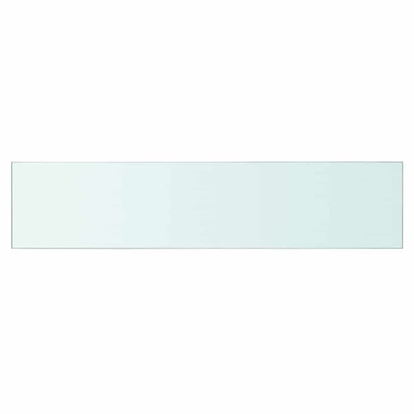 Hyllplan 2 st glas genomskinlig 60x12 cm