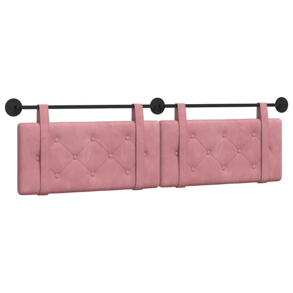 Hängande Huvudgavel Rosa Sammet