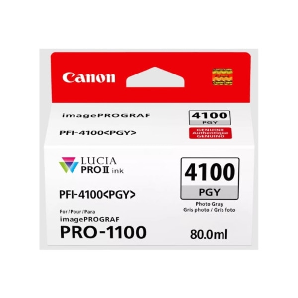 Canon PFI-4100 PGY - grå för fotoutskrift - original - bläcktank