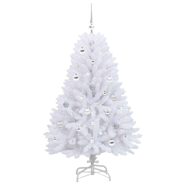Plast Hingad Julgran Vit 150 cm PVC och stål