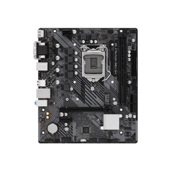 ASRock H510M-HDV/M.2 SE - moderkort - micro ATX - LGA1200-uttag - H470