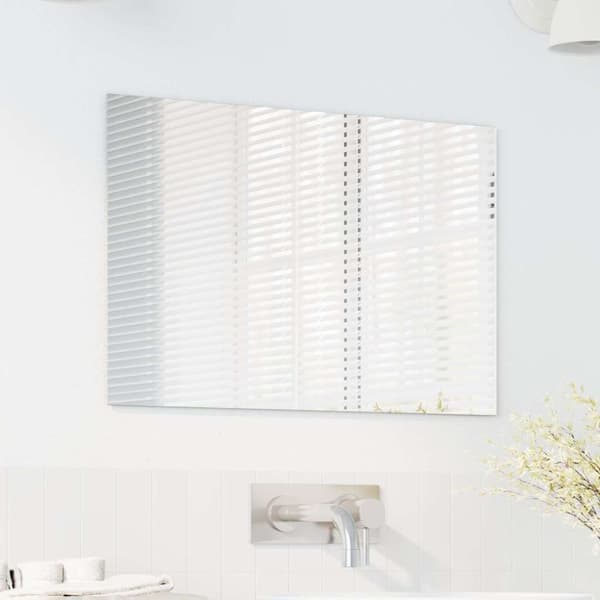 Väggspegel Rektangulär 60 x 40 cm härdat glas