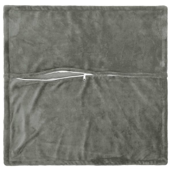 Kuddöverdrag 2 st HOUTEN Mörkgrå 60 x 60 cm Flanell
