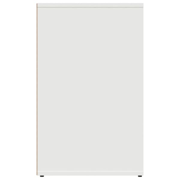 Klädskåp vit 80x40x65 cm konstruerat trä