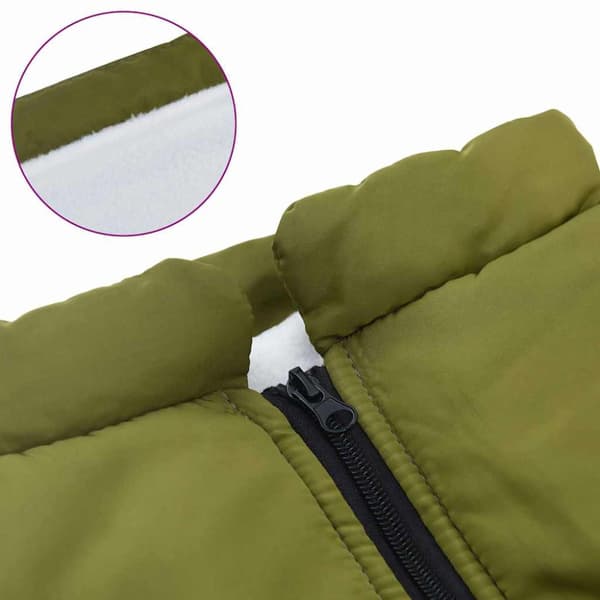 Hund Kappa Armégrön L52 Fleece och Polyester