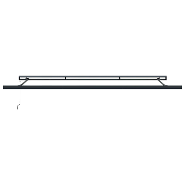 Utfällbar markis Antracit och grå 400 × 300 cm