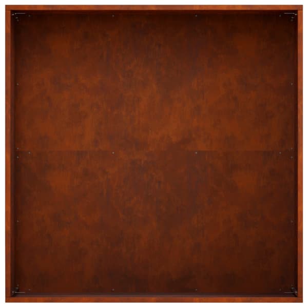 Trädgårdsplanterare 2 st Rostig 40 x 40 x 20 cm