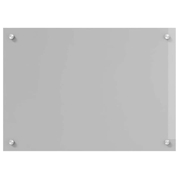 Köksskydd 2 pcs Ljusgrå 70 x 50 cm härdat glas