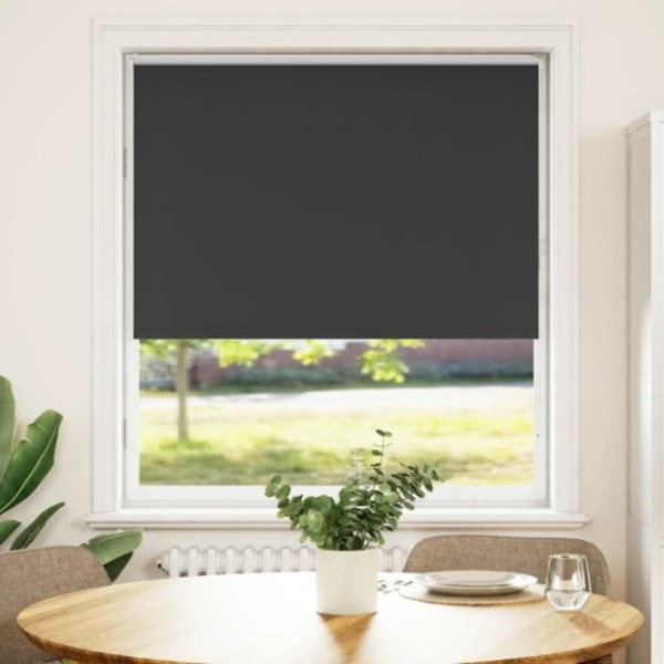 Rullgardin mörkläggning svart 105x150 cm tygbredd 100,7 cm