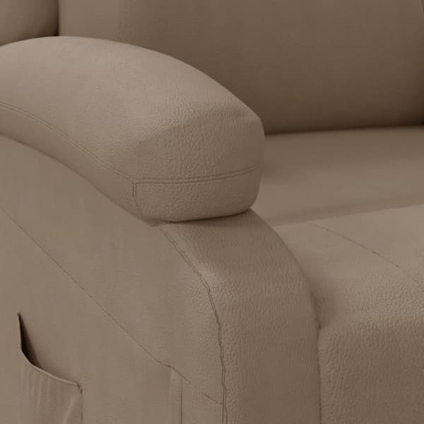 Reclinerfåtölj cappuccino konstläder