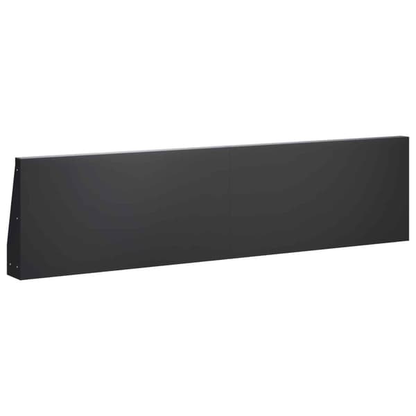 Stödvägg 2 st 80 x 12 x 40 cm Stål Svart