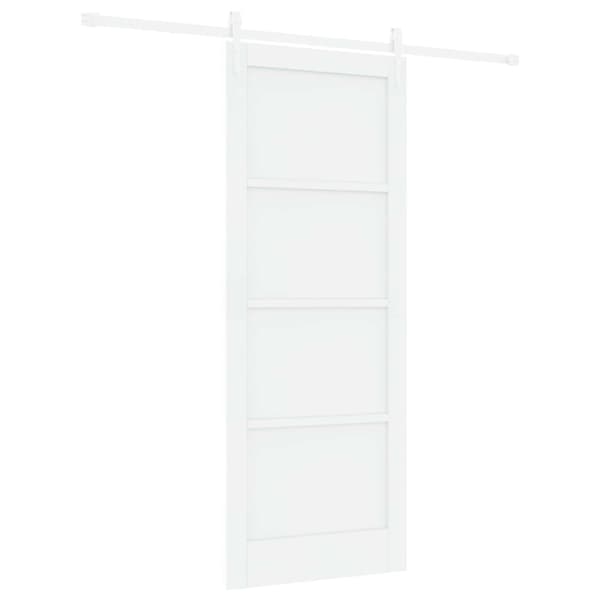 Skjutdörr ORKDAL 83 x 211 cm Konstruerat trä Vit