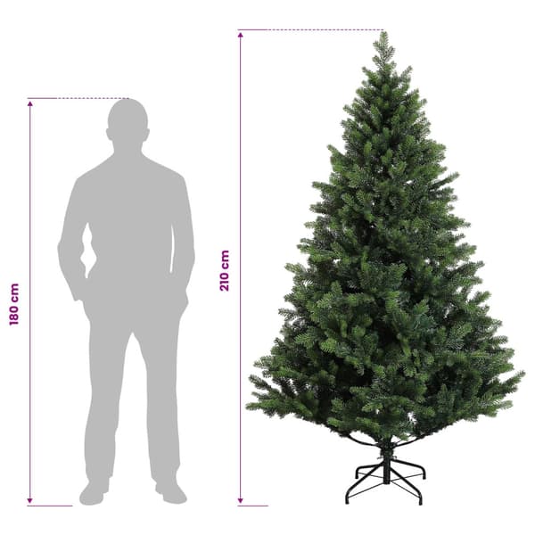 Plast Hingad Julgran 210 cm 300 LED-lampor Varmvit