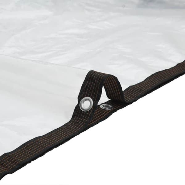 Klar presenning med öljetter 1x3 m polyeten
