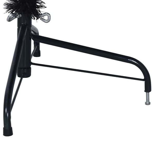 Konstgjord Förbelyst Julgran Svart 180 cm PVC