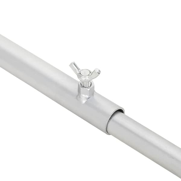 Tarpaulinbracket för släp 2 pcs Silver 100-145 cm Aluminium