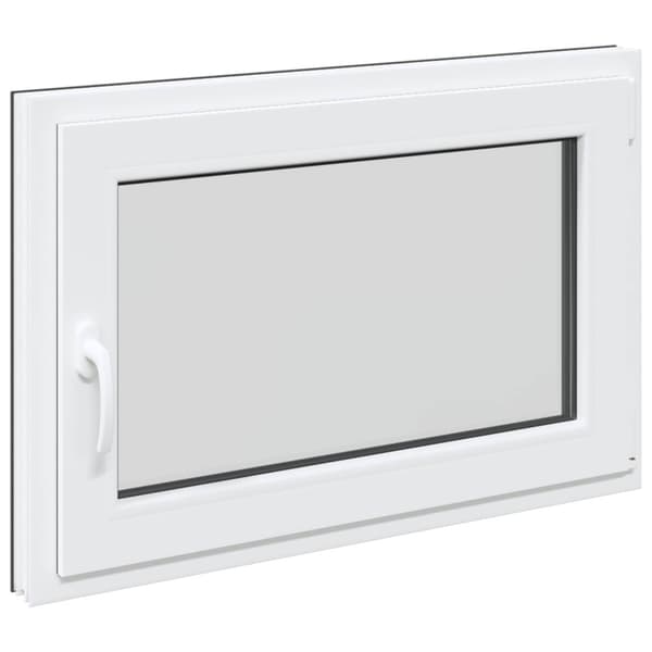Källarfönster RISOR Antracit 80 x 70 cm PVC och glas
