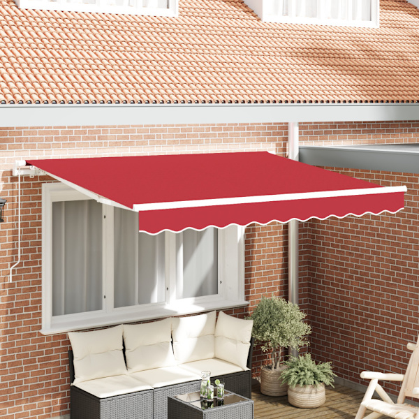Markisväv Röd 3,5 x 2,5 m Polyester